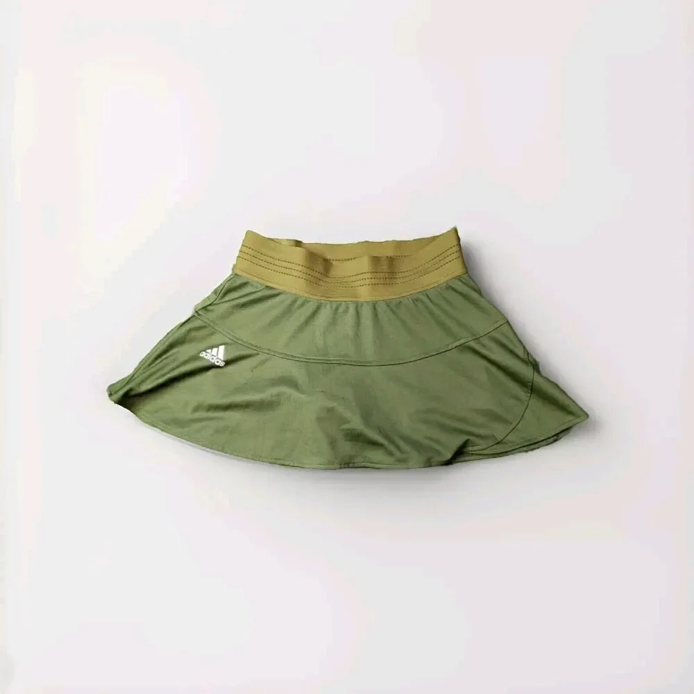 Adidas Skirt Womens Size Small Green Lined Skirt Primegreen Activewear Sharp